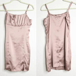 Mauve Spaghetti Strap Bodycon Slip Dress - Forever 21 Small